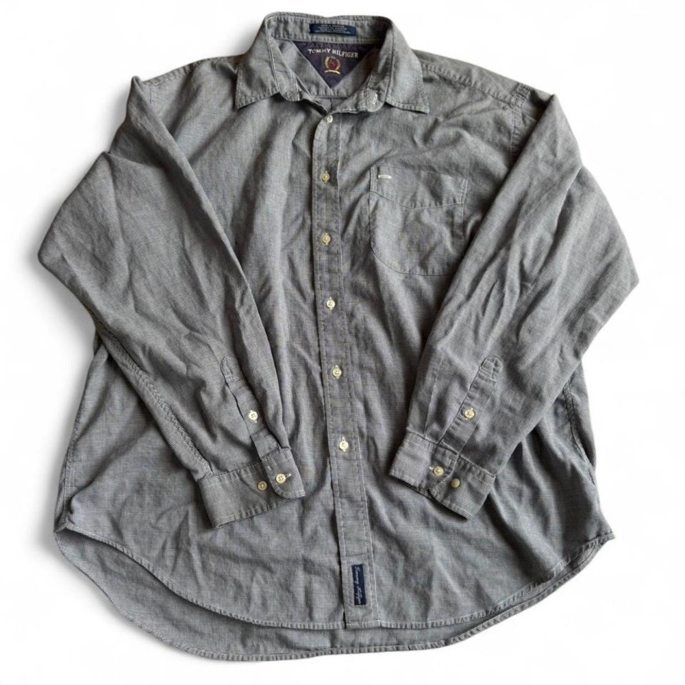Vintage Tommy Hilfiger Button Up Shirt 100% Cotton